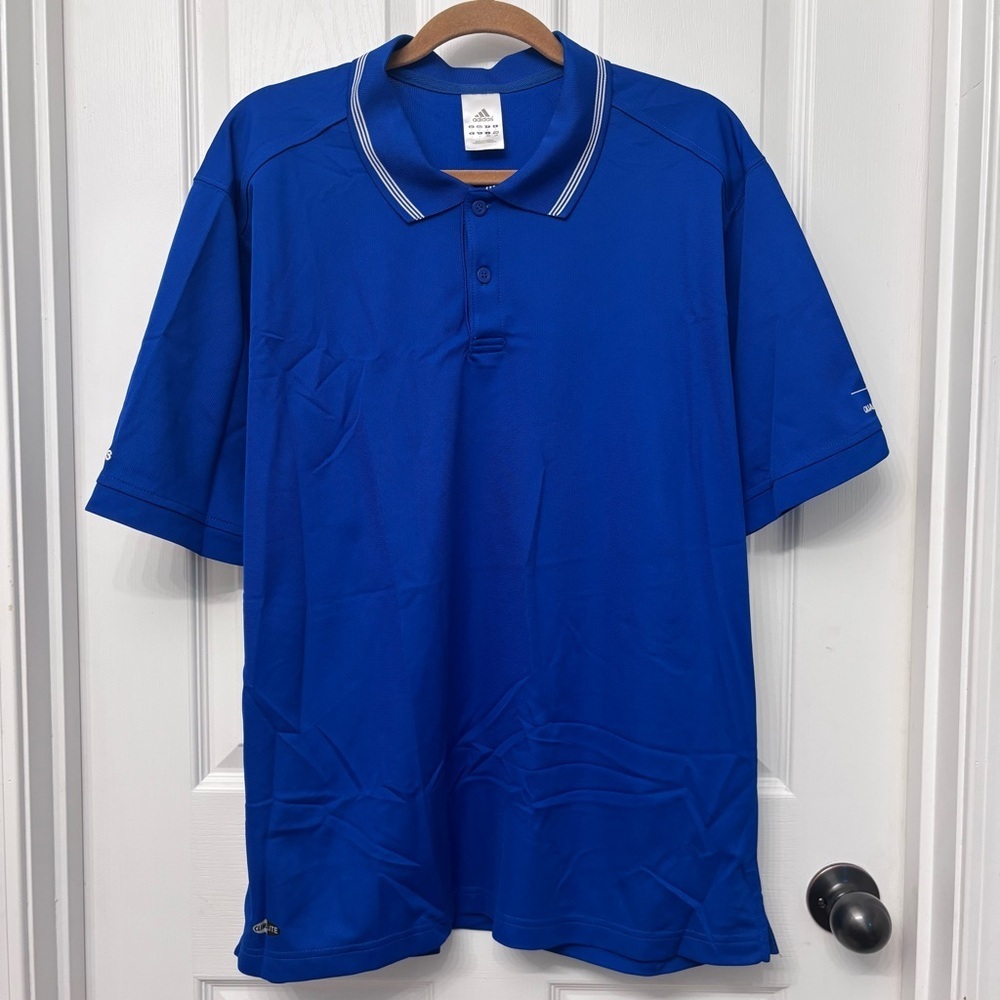 Royal Blue Performance Polo | Adidas L